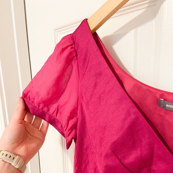 Boden Limited Edition Silk Blend Magenta Olivia Dress - Picture 6 of 9